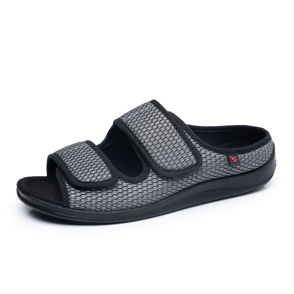 Men's Diabetic Shoes Extra Wide Width Diabetic Slippers,Diabetic Walking Shoes Adjustable Closure Arch Support Orthopedic Shoes