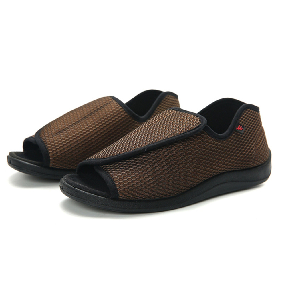 Adjustable Slip-On Shoes for Men and Women – Diabetic Shoes for Swollen Feet, Extra Wide, Breathable, Non-Slip, Large Sizes