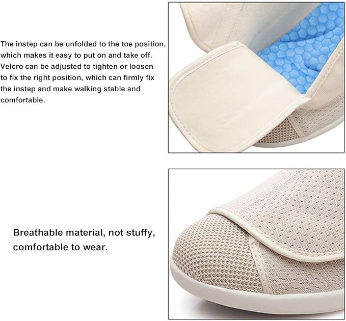 Diabetic Shoes,Men's and Women's Breathable Lightweight and Wide Fit for Seniors Gift