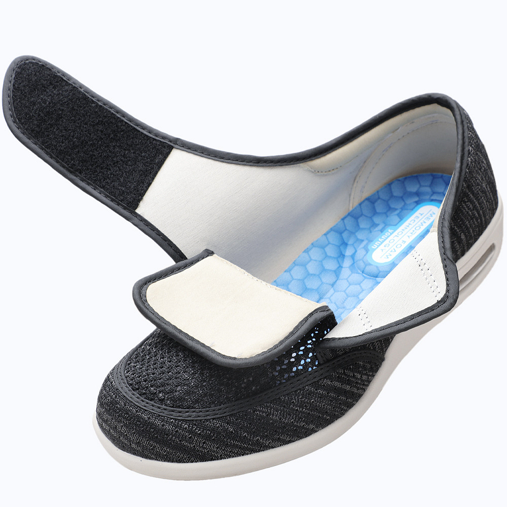 Men's Diabetic Shoes Pain Relief Easy to Slip On Wide Widths Slippers Adjustable Orthopedic with Removable Memory Foam Insoles Lightweight for Seniors Swollen Feet