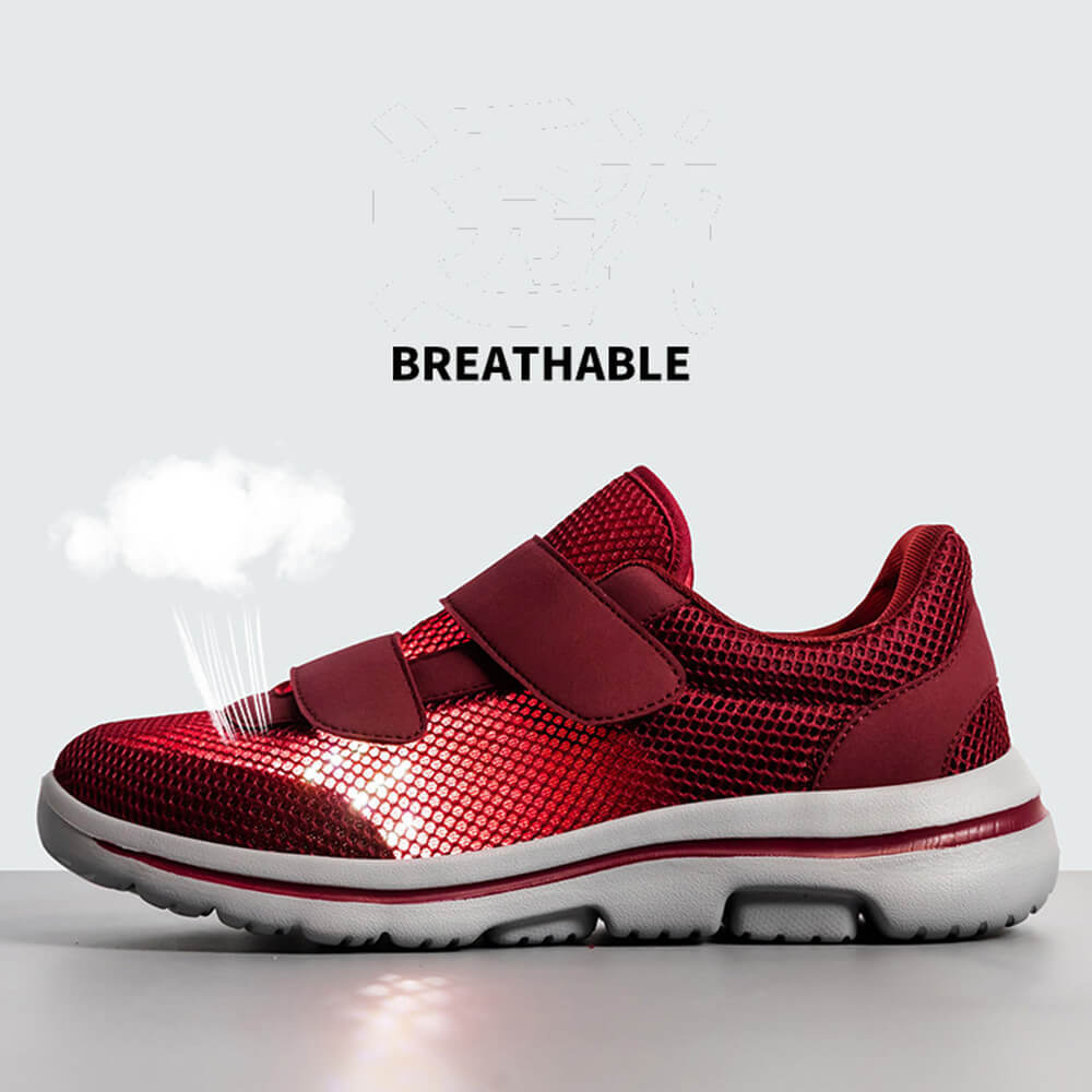 Men's and Women's Wide Diabetic Sneakers with Breathable Mesh