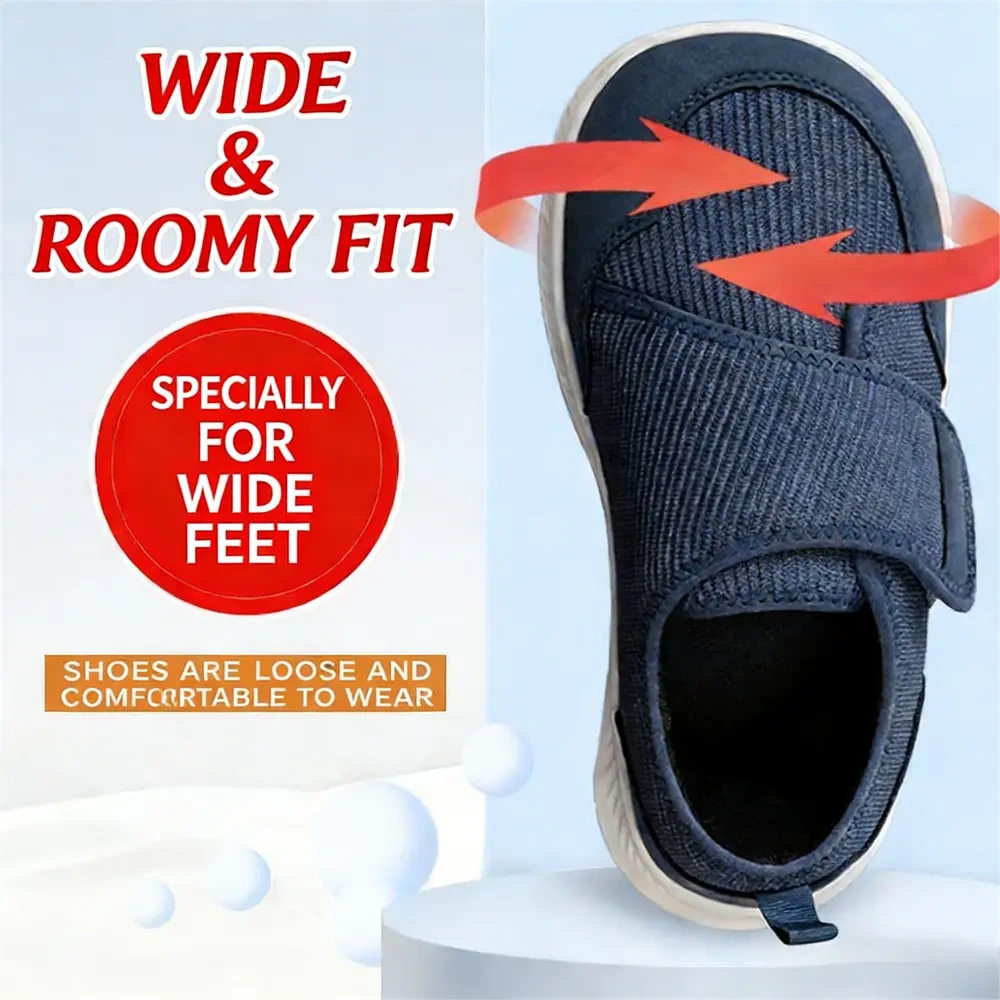 Diabetic Shoes for Wide Feet & Bunions - Stable Anti-Slip