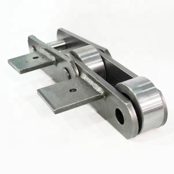 Double pitch conveyor chains