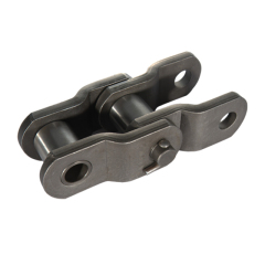 Heavy duty cranked-link transmission chains