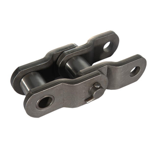 Heavy duty cranked-link transmission chains