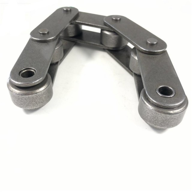 Double pitch conveyor chains