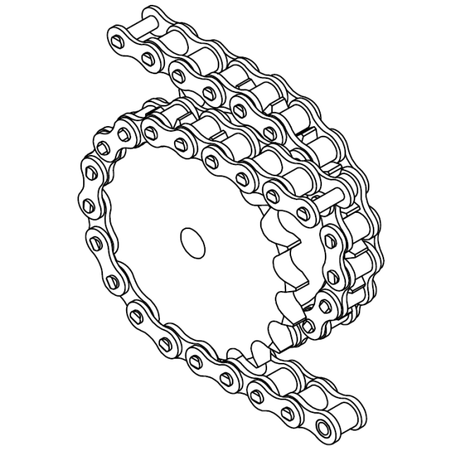 Double Simplex Sprocket DS 08B