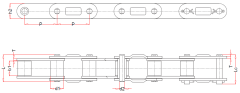 Agricultural roller chains CA-type-1