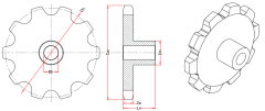 Sprockets for FV Series Conveyor Chain(FV40-FV112)