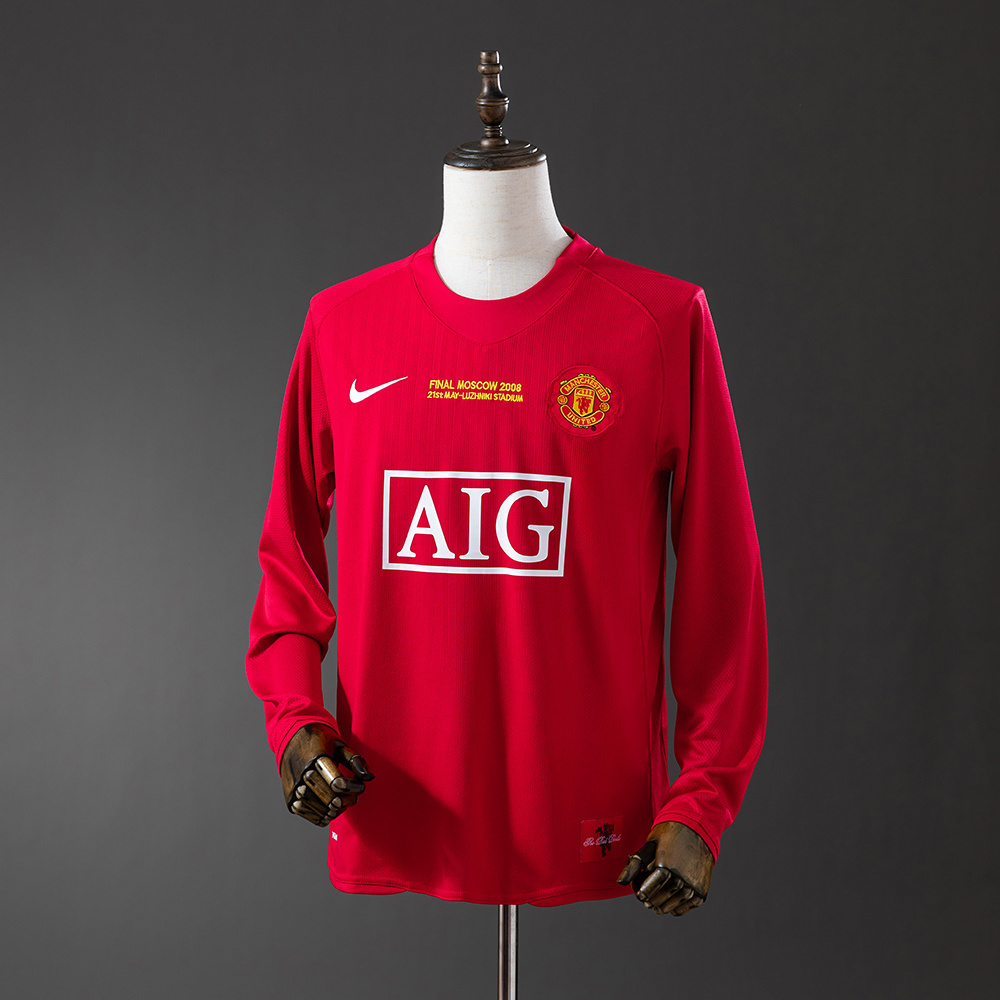 2007-08 MANCHESTER UNITED HOME CHAMPIONS LEAGUE LONG SLEEVED