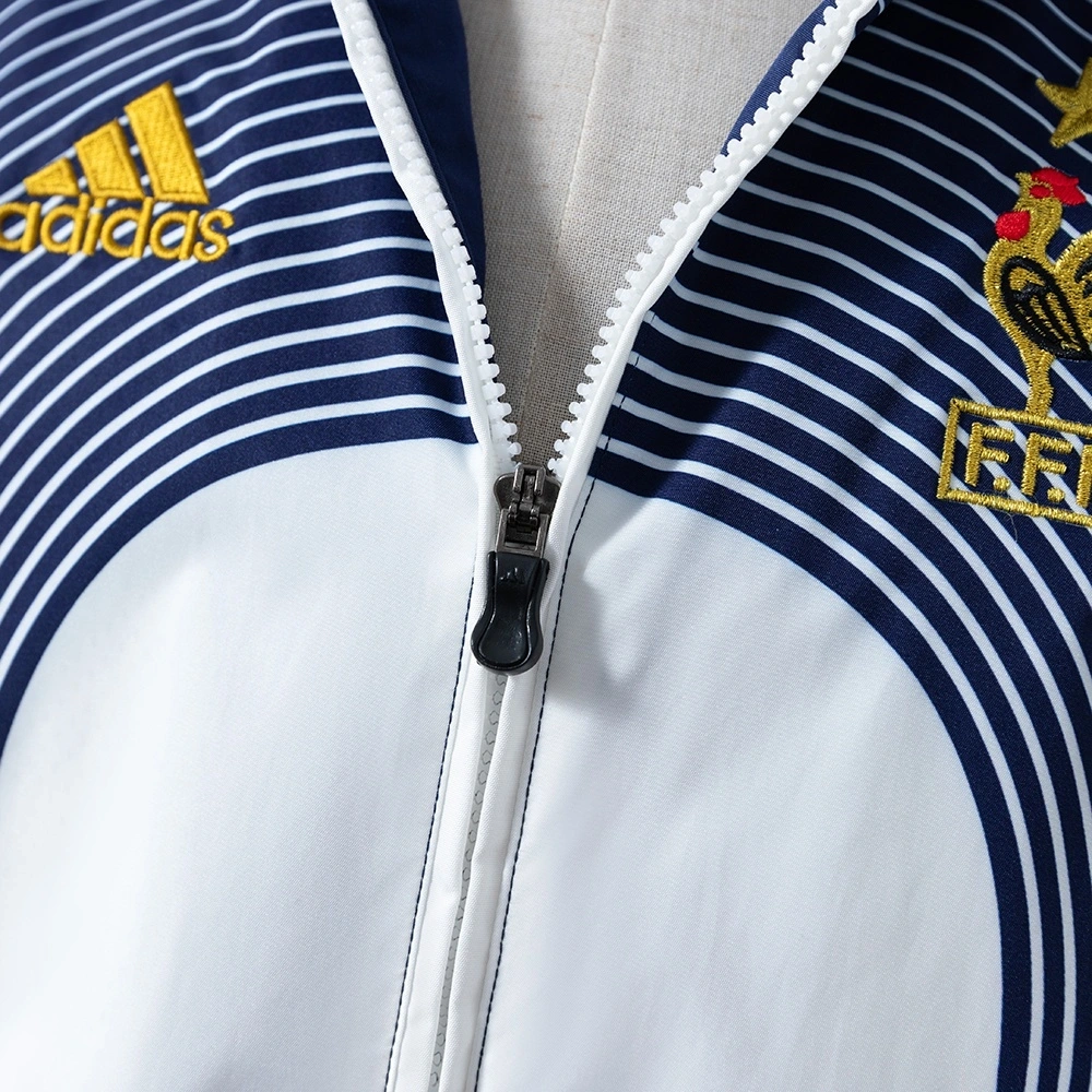 2005-06 FRANCE RETRO WINDBREAKER - WHITE & BLUE