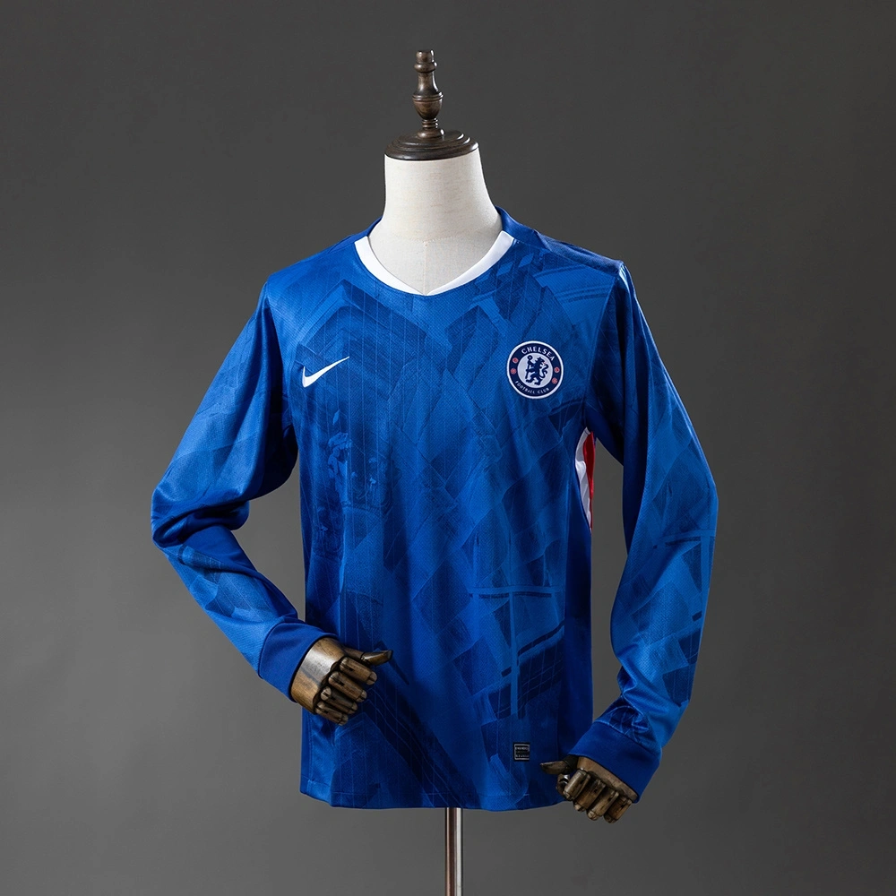 2025-26 CHELSEA HOME LONG SLEEVE (FAN VERSION)