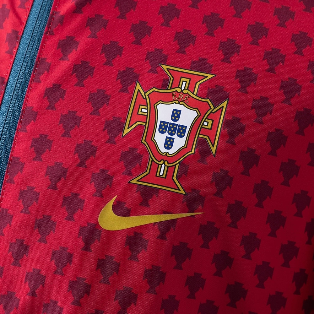 PORTUGAL REVERSIBLE JACKET WINDBREAKER - RED & CYAN