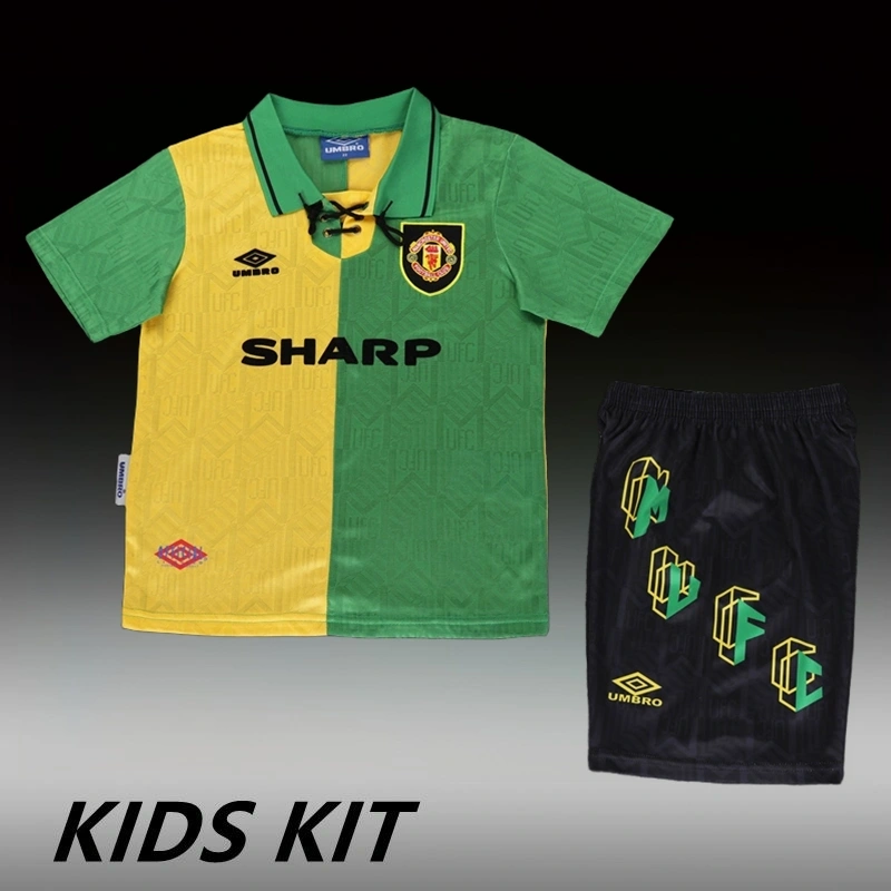 1992-94 MANCHESTER UNITED THIRD AWAY KIDS KIT