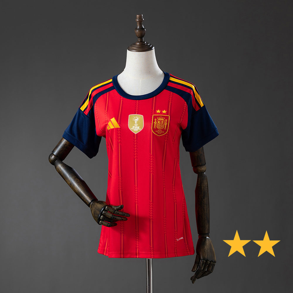 2026 SPAIN WORLD CUP HOME WOMEN TWO STARS (FAN VERSION)