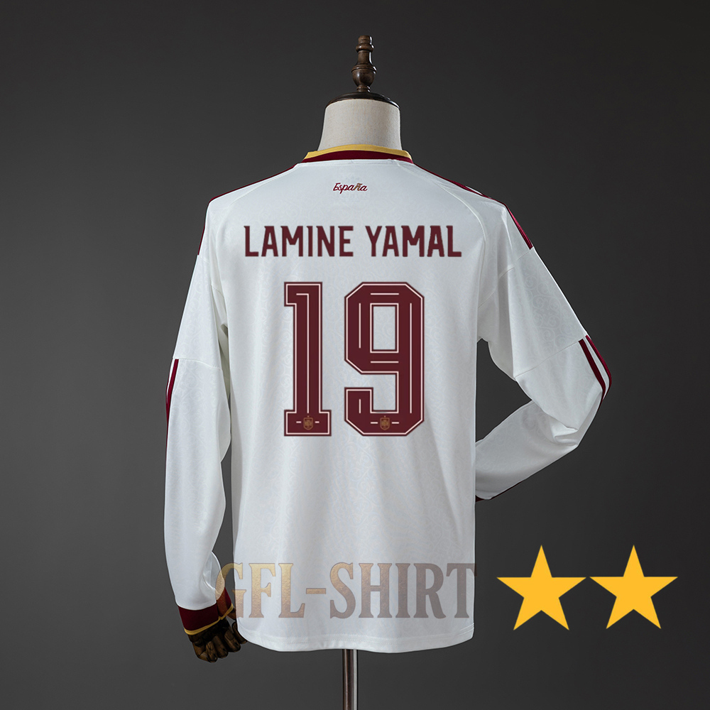 2026 SPAIN WORLD CUP AWAY LONG SLEEVE TWO STARS (FAN VERSION)