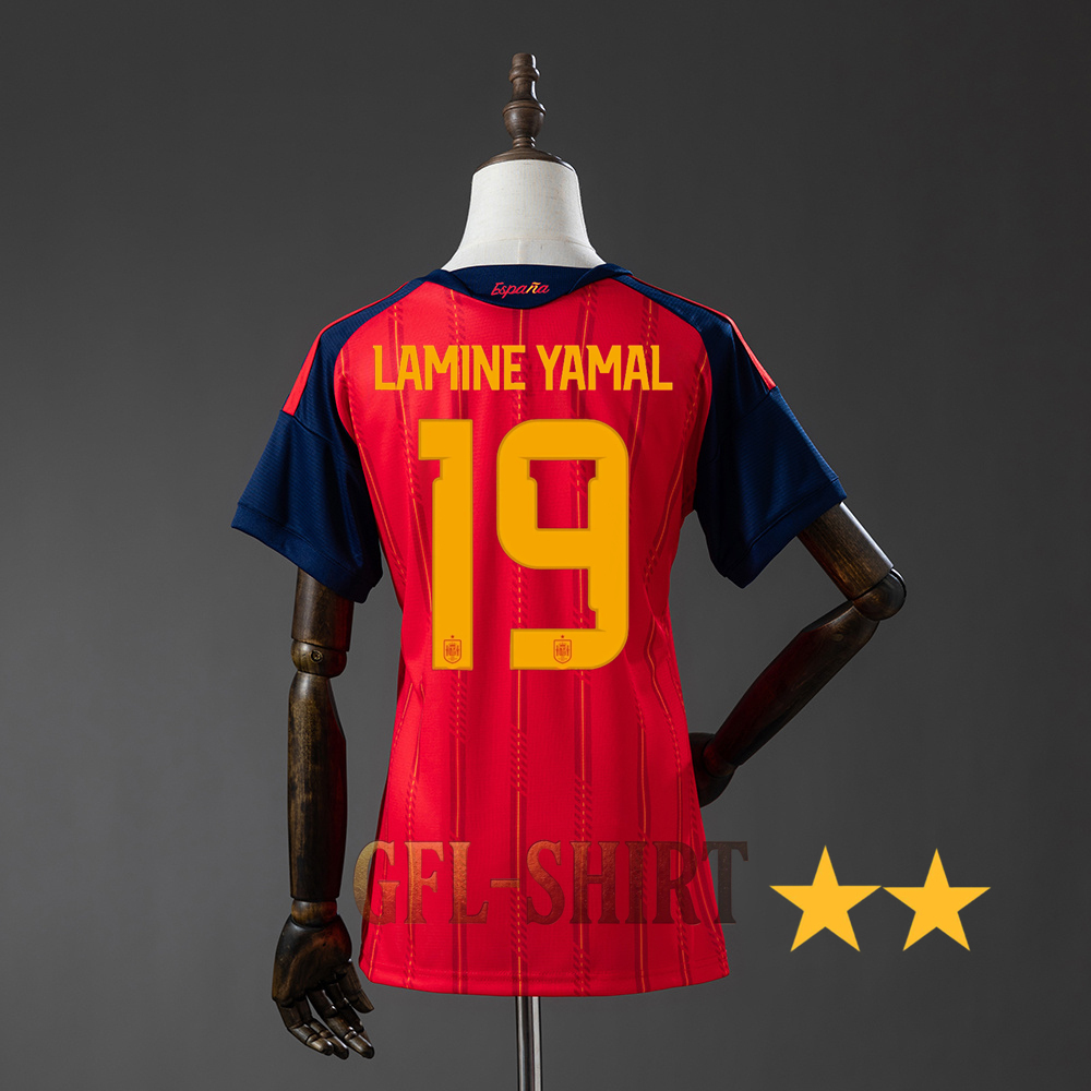 2026 SPAIN WORLD CUP HOME WOMEN TWO STARS (FAN VERSION)