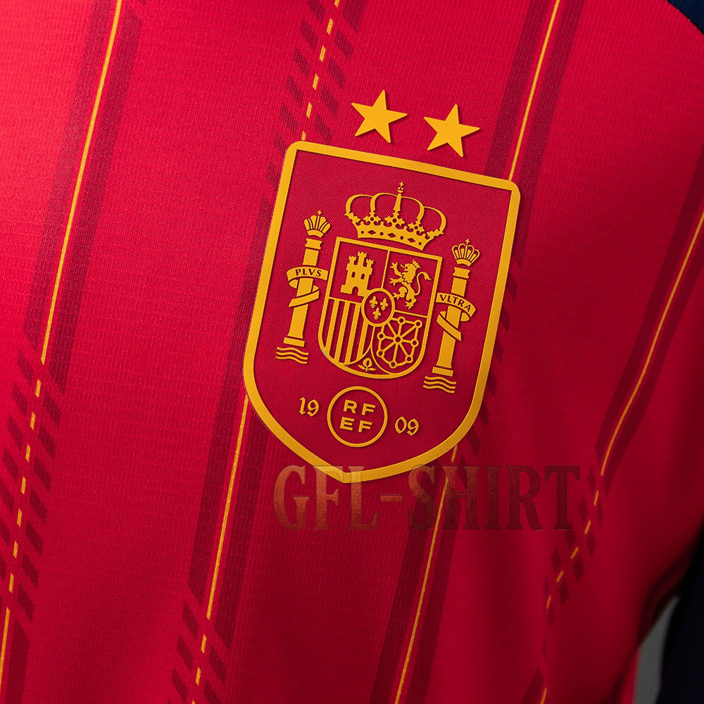 2026 SPAIN WORLD CUP HOME LONG SLEEVE TWO STARS (FAN VERSION)