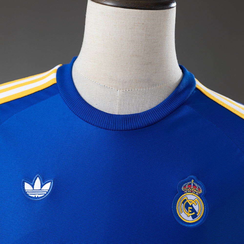 REAL MADRID TERRACE ICONS LONG SLEEVE T-SHIRT BLUE