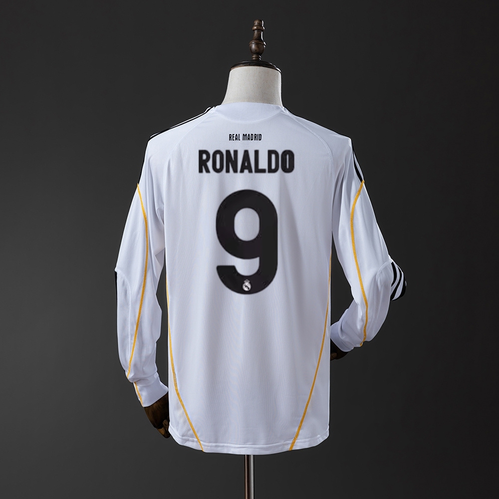2009-10 REAL MADRID LONG SLEEVE HOME (FAN VERSION)