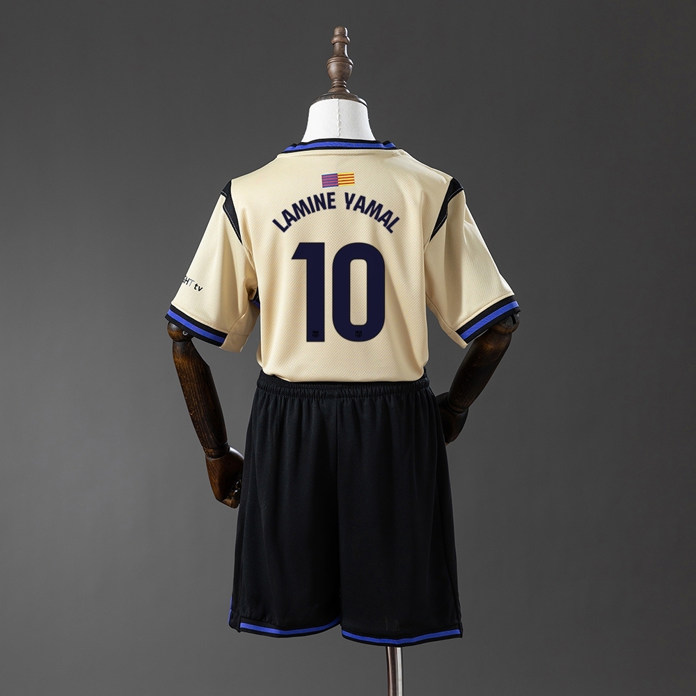 2025-26 BARCELONA AWAY MEN AND KIDS KIT