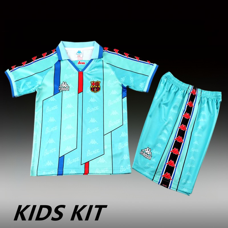 1995-97 BARCELONA AWAY KIDS KIT