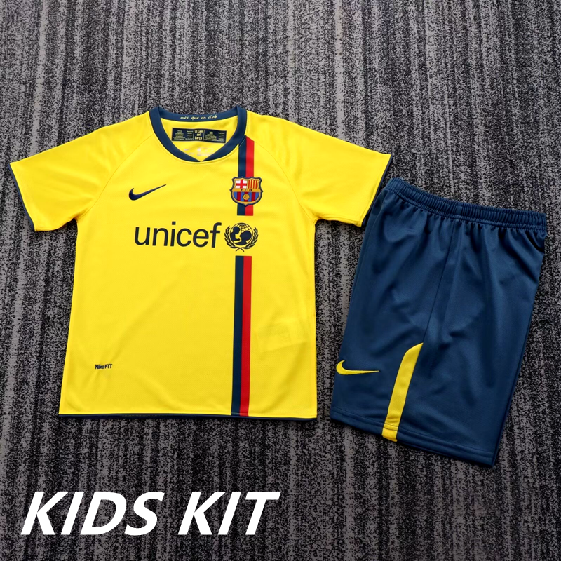 2008-09 BARCELONA AWAY KIDS KIT