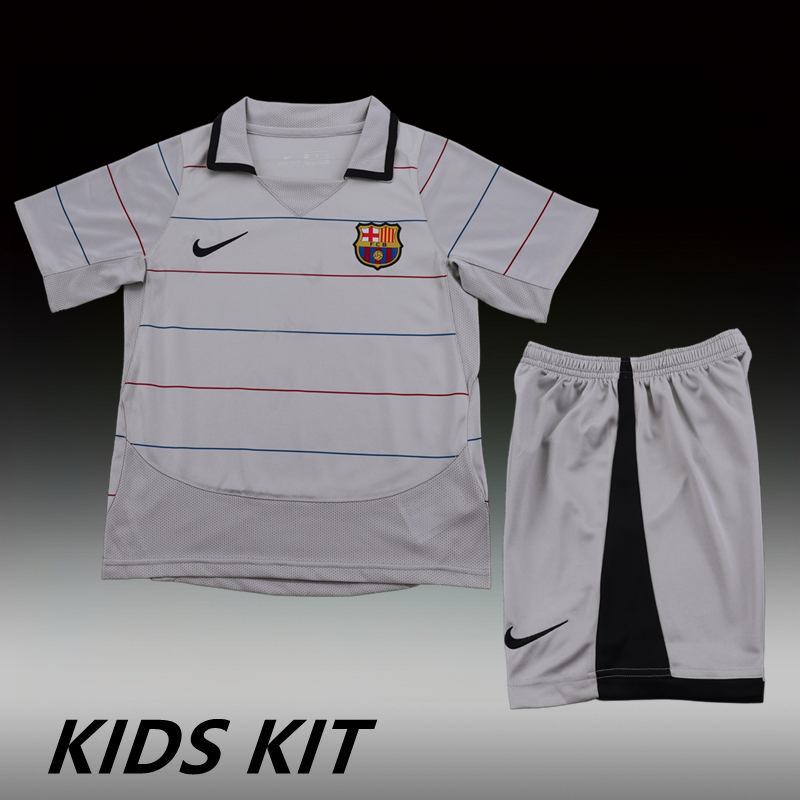 2003-04 BARCELONA AWAY KIDS KIT