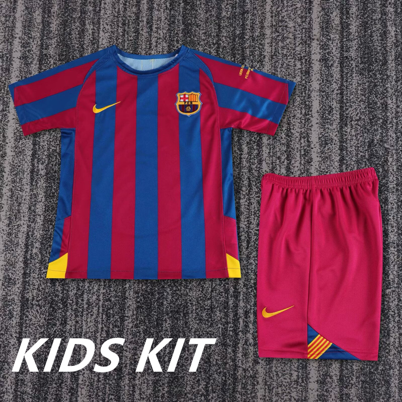 2005-06 BARCELONA HOME KIDS KIT