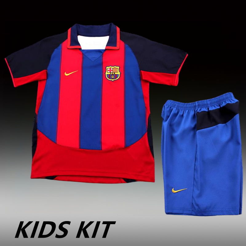 2003-04 BARCELONA HOME KIDS KIT