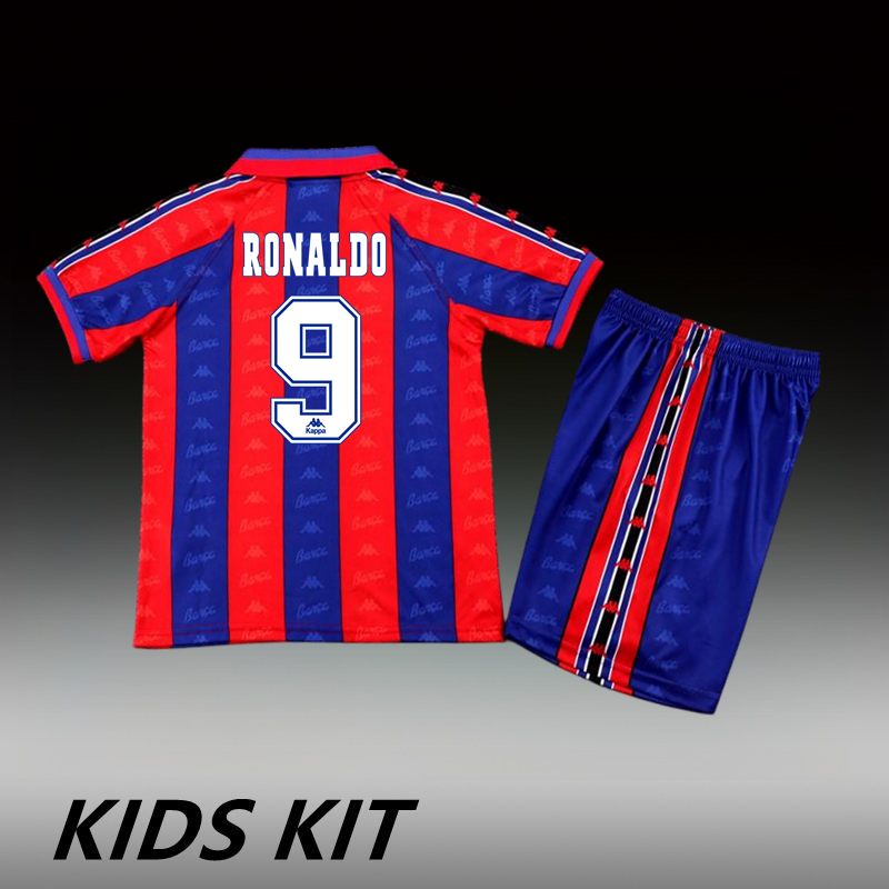 1995-97 BARCELONA HOME KIDS KIT