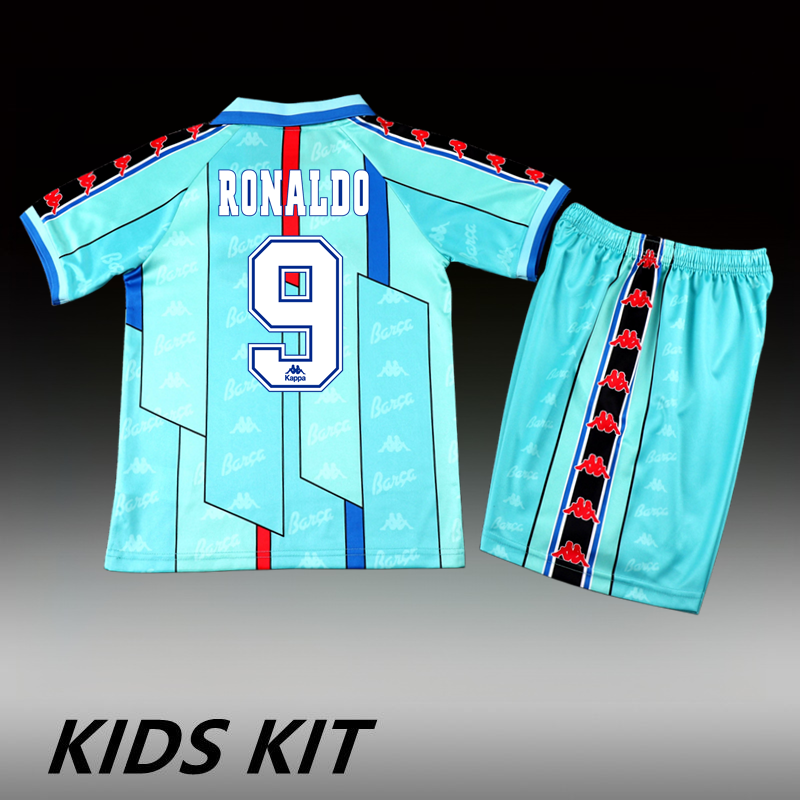 1995-97 BARCELONA AWAY KIDS KIT