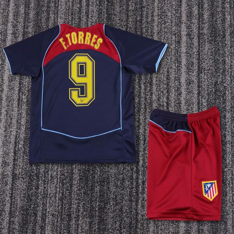 2004-05 ATLETICO MADRID AWAY KIDS KIT