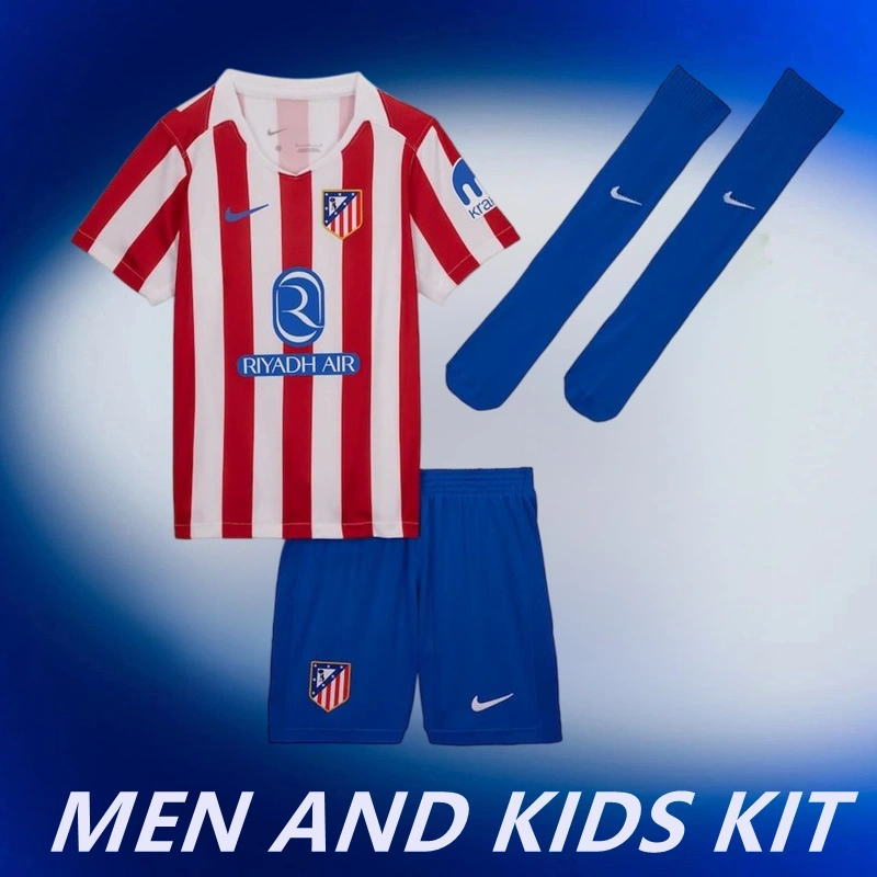 2025-26 ATLÉTICO DE MADRID HOME MEN AND KIDS KIT