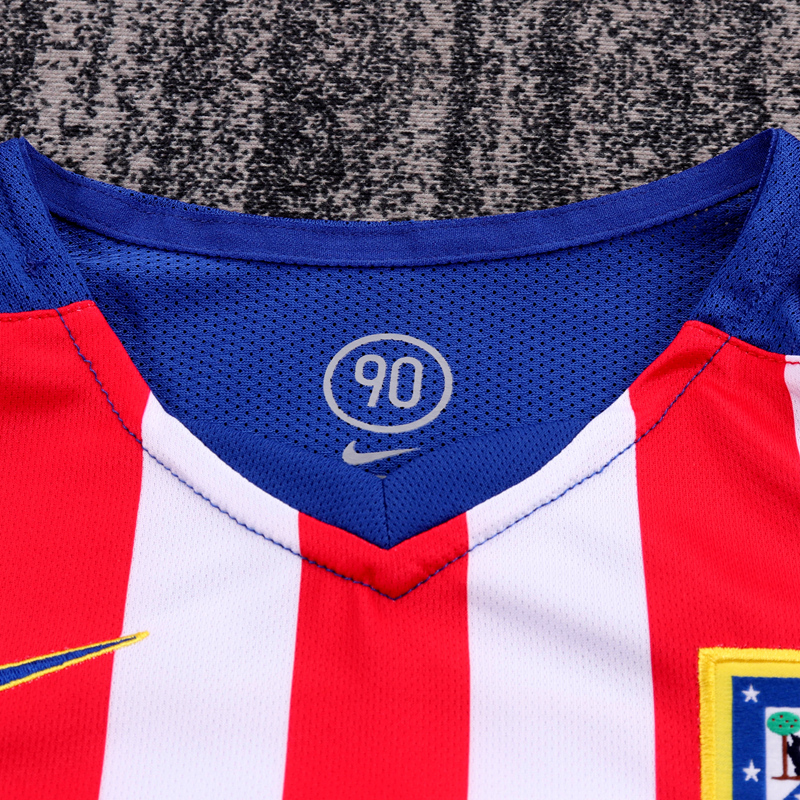 2004-05 ATLETICO MADRID HOME LONG SLEEVES KIDS KIT