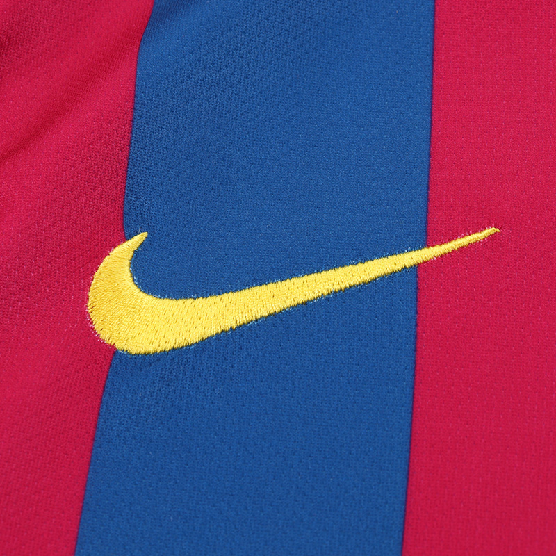 2005-06 BARCELONA HOME LONG SLEEVE KIDS KIT