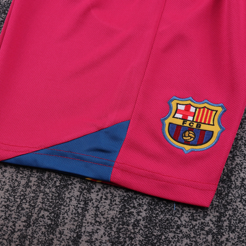 2005-06 BARCELONA HOME LONG SLEEVE KIDS KIT
