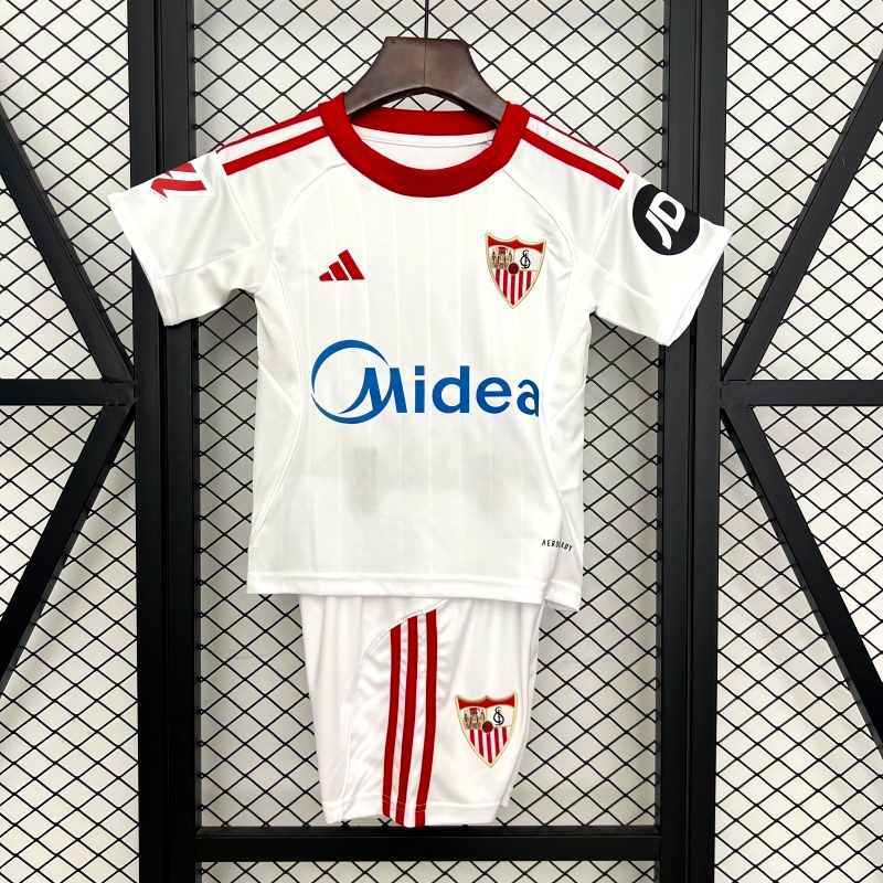 2025-26 SEVILLA FC HOME KIDS KIT