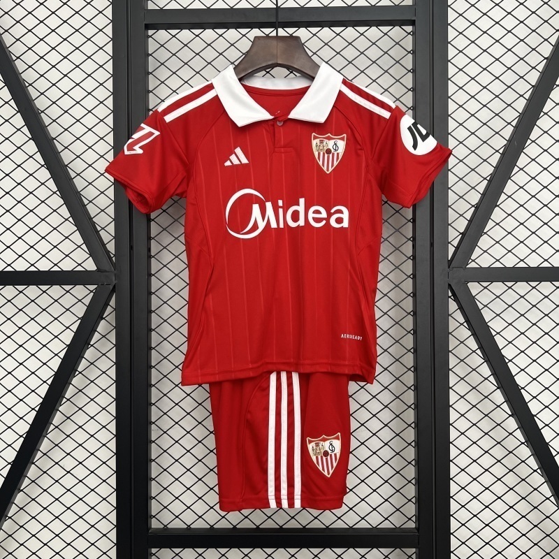 2025-26 SEVILLA FC AWAY KIDS KIT