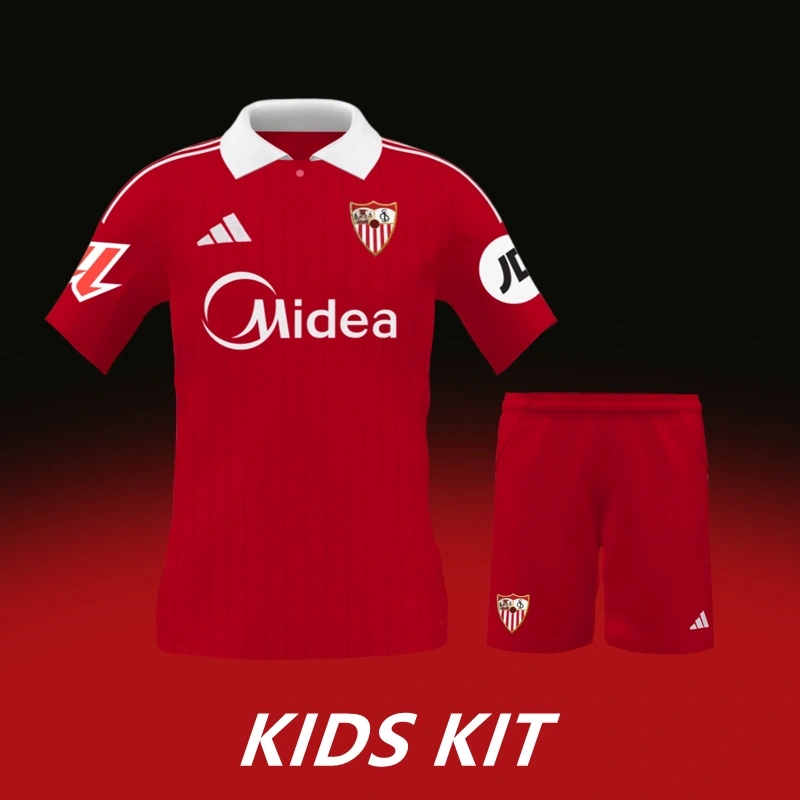 2025-26 SEVILLA FC AWAY KIDS KIT