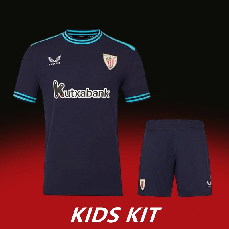 2025-26 ATHLETIC BILBAO AWAY KIDS KIT