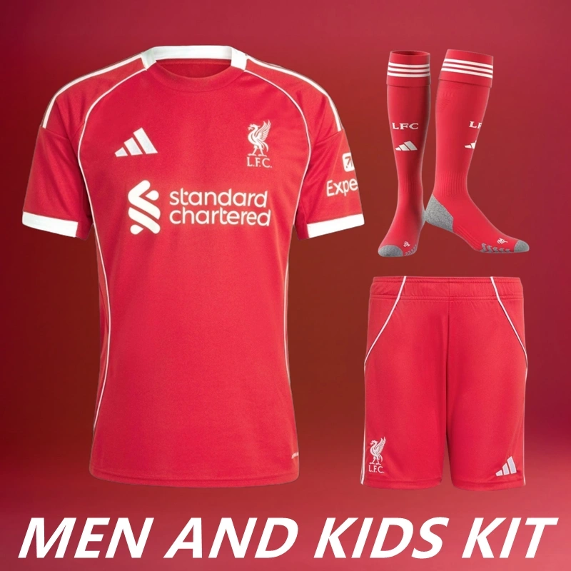 2025-26 LIVERPOOL HOME MEN AND KIDS KIT