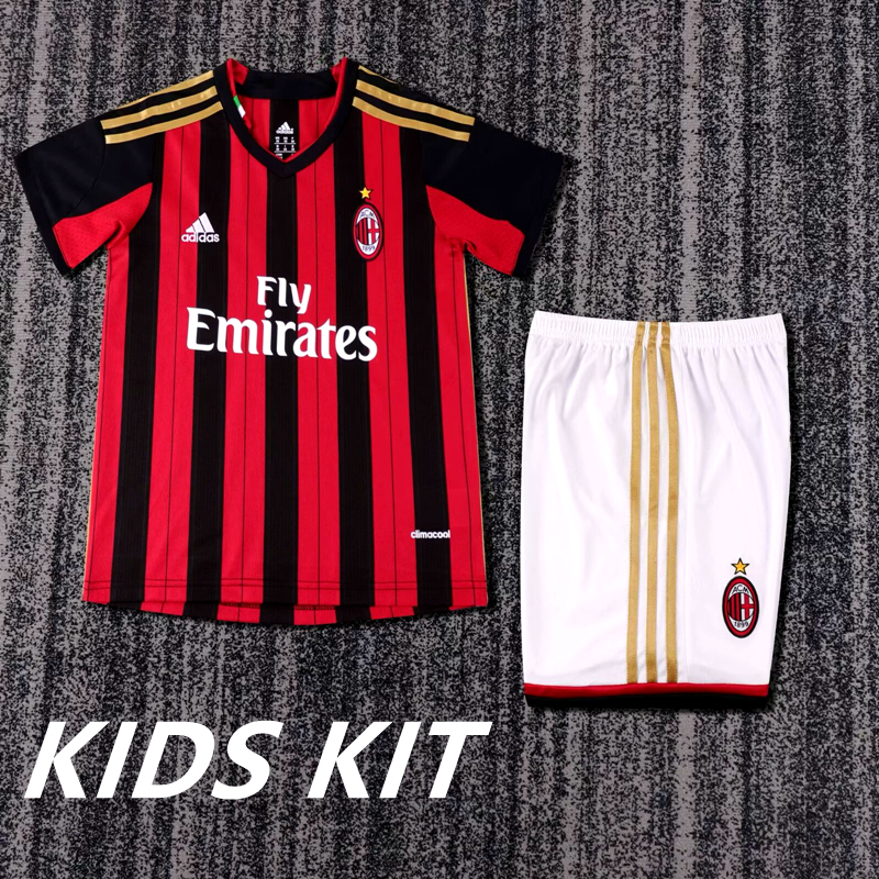 2013-14 AC MILAN HOME KIDS KIT