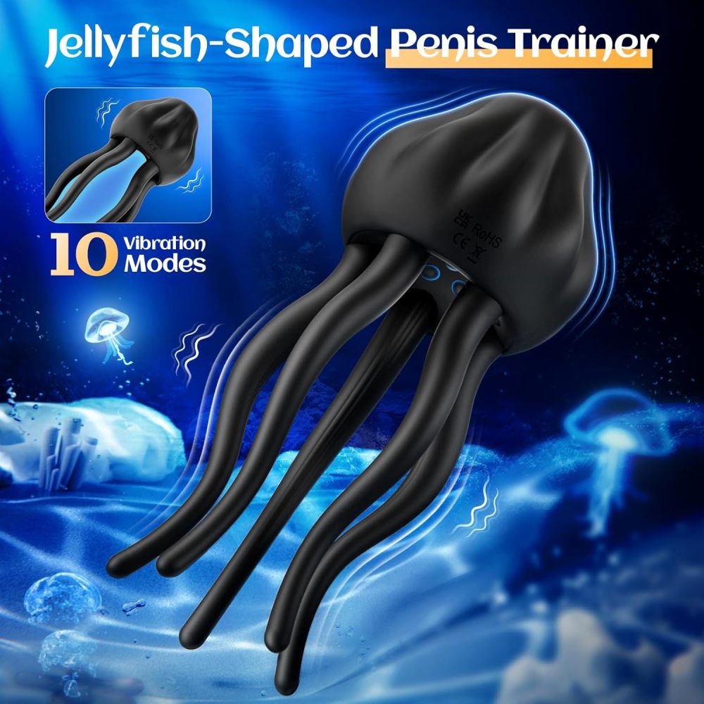Male Sex Toys for Men Penis Vibrator - EINSEO Male Masturbator Stroker with 10 Vibrating Modes Wrapping Tentacle Mens Vibrator for Penis Clit Nipple Stimulation, Adult Sex Toy for Men Women Couples