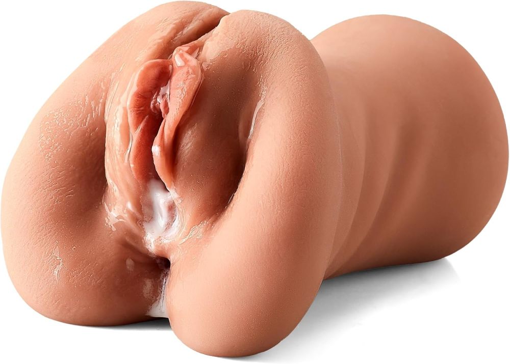 3 in 1 Pocket Pussy Male Masturbator - Adult Sex Toys for Men Penis Stimulation,Male Blowjob Stroker Toy with 3D Realistic Textured Tight Anus & Real Mouth for Man Masturbation Pleasure