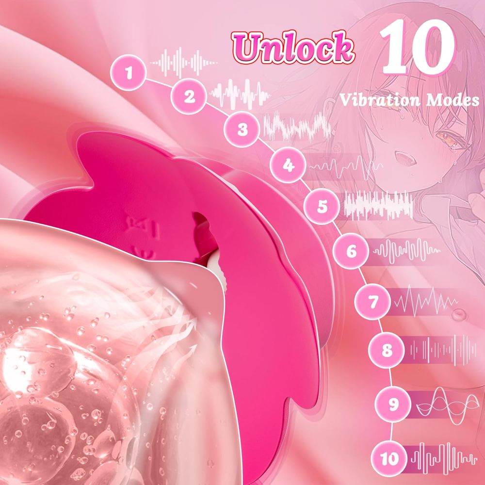 Nipple Toys Vibrator for Women, Vibrating Nipple Clamps Adult Toys with 10 Vibration Modes, Remote Controlled Nipple Toy Women Sex Toys, Adjustable & Wearable Nipple Vibrator for Women's Orgasm