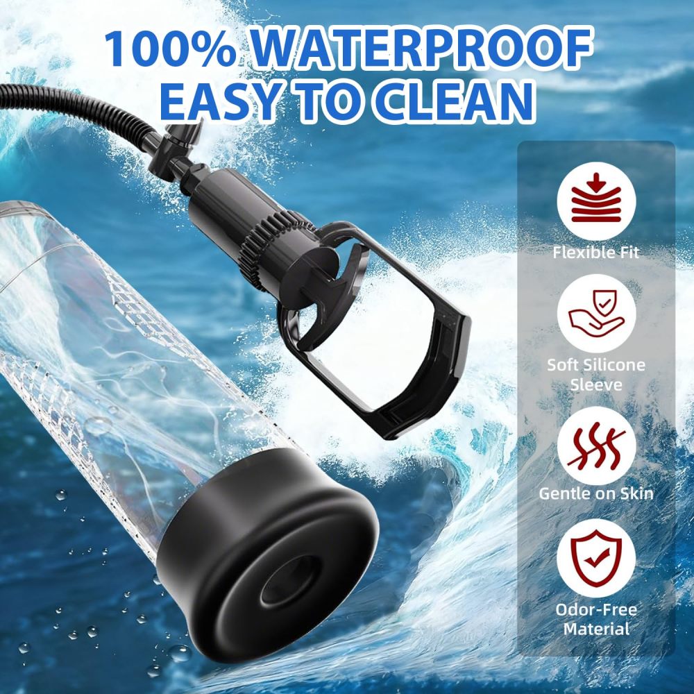 Penis Vacuum Pump, Manual Penis Enlarger Enlargement Extend Pump Air Pressure Device, Adult Male Sex Toys for Men Stronger Bigger Erections