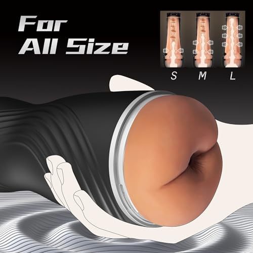 Anal Male Masturbator Cup Sex Toys for Men, Realistic Anal Sex with 8.5in Depth Pocket Pussy Stroker, Man Masturbation Cup for Penis Stimulator