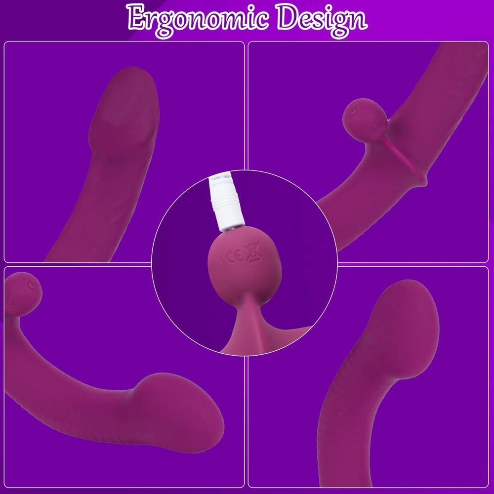 Wireless Dual-Motor Vibrating Double-Ended Dildo | Remote Control Wearable Sex Toy