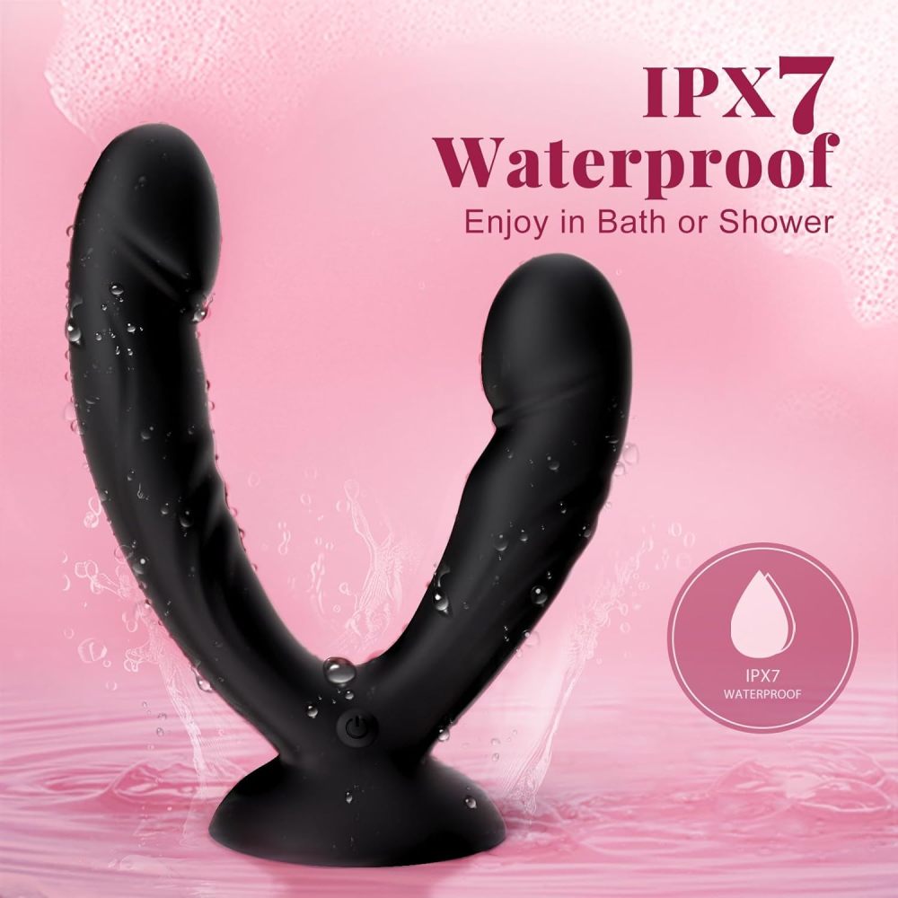 Double-Ended Suction Vibrator | Strong Vibration & Adjustable Position Pleasure Toy